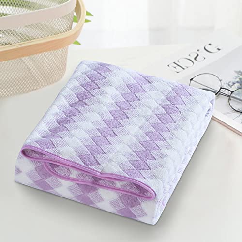Image of Spread Spain Microfiber Towels for Bath | Coral Large Bath Towel | Extra Soft Plush & High Absorbent |360 GSM | Bath Towel for Men and Women |70x146 cm (Purple)