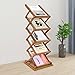 GDNTMU Foldable Wood Literature Rack, Magazine Holder Display Stand, Pop-up Catelog Magazine Rack Floor, Light Weight for Trade Show Booth Office Retail Store Showroom (5 Pockets)