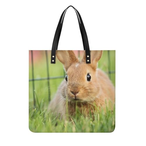 Sac à bandoulière Lapin d'herbe grand cabas femme shopper