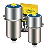 Ruiandsion 2 pz 3 V P13.5S Lampadina di Aggiornamento LED 3 W 200LM 2525 LED Torcia di Ricambio per Torcia Torcia Elettrica Faro Lanterna, Bianco