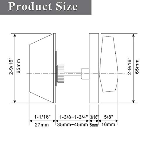 Probrico Single Cylinder Deadbolt Exterior Door Keyed Entry Oil Rubbed Bronze Finish #TOP6