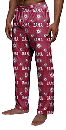 FOCO Alabama Crimson Tide Men's Scatter Pattern Pajama Lounge Multi Color Pants2