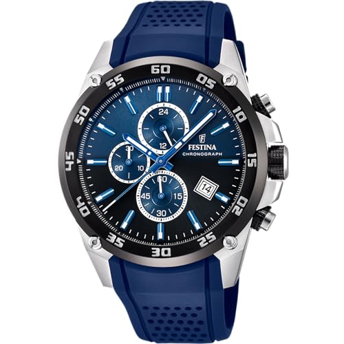 Montre Festina F20330/A bleu haute résistance pour homme moderne