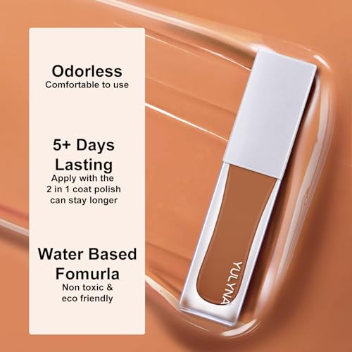 Nail Varnish, Ice Blue Nail Polish, 8ML Gel Nail Polish Quick Drying & Odorless Nail Gel No Need Lamp Non Toxic Odorless Nail Polish for Women and Girls - Image 4