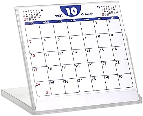 Amazon 10月始まりcdサイズ卓上カレンダー ポップカラー カレンダー 文房具 オフィス用品