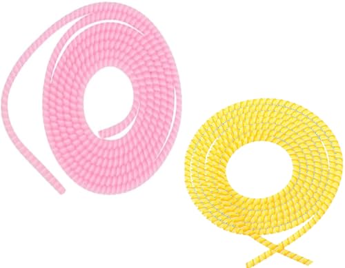 Image of Spiral Cable Protector, Data Cable Protective Sleeve, Headphone Saver, Charger Protective Cover, Wire Repair /Strain Relief Cable Wrap Tube for USB Data Cable Headphone Cable (Yellow+ Pink)