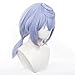 maysuwell Anime/Game Sigewinne cosplay wig Purple Blue wigs with Two Ponytail Long Straight wig for Women Halloween,Christmas,Daily Fashion Comic con,Party