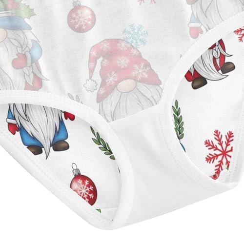Gnomes Festive Hats Red Blue Toddler Girls Underwear, Girl Panties, 2T–8 Years4