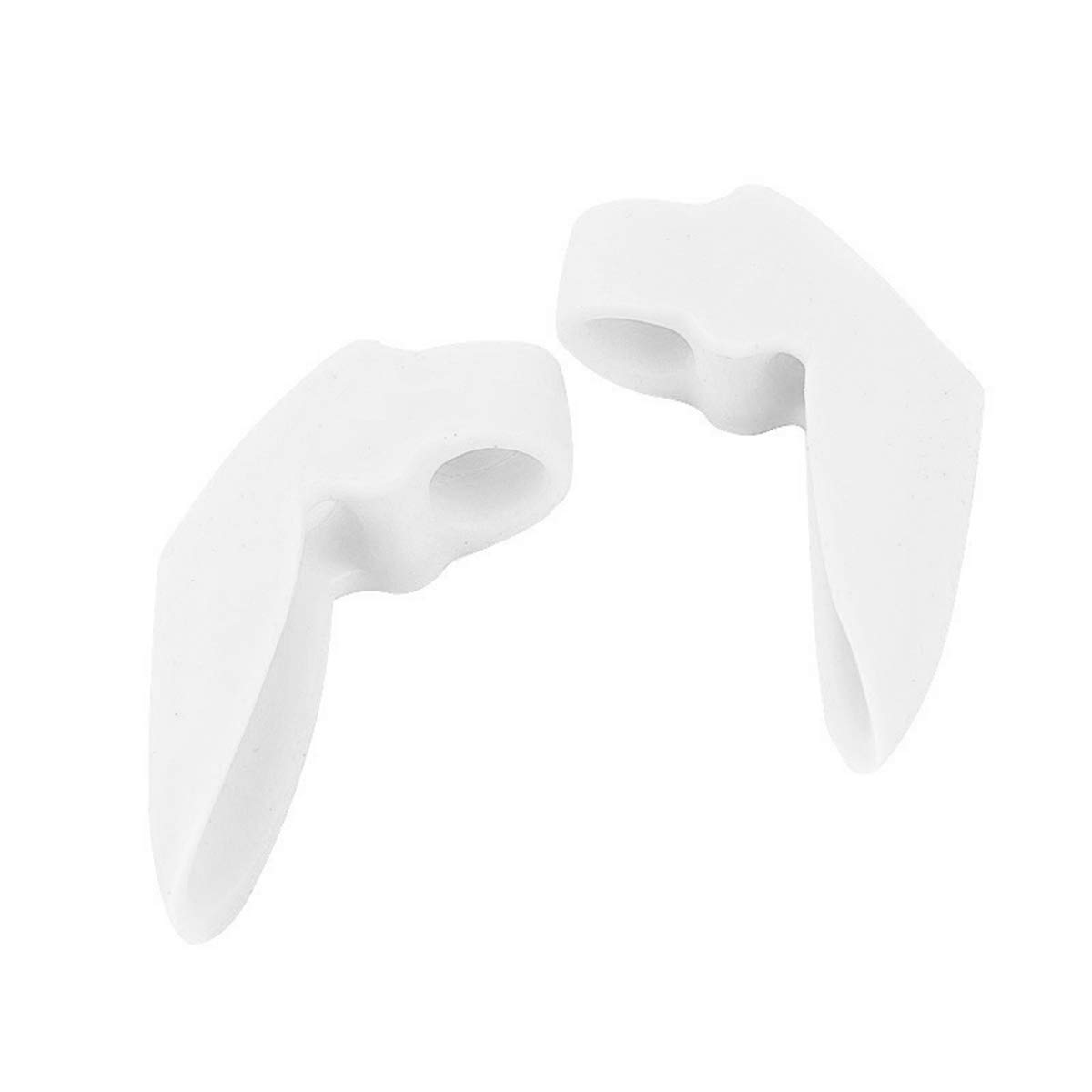 Pedimend, 2 paia di cuscinetti ortopedici per alluce valgo e dita a martello, per alluce valgo, deformazione e prevenzione dell’alluce valgo, raddrizzatore in silicone per dita sovrapposte