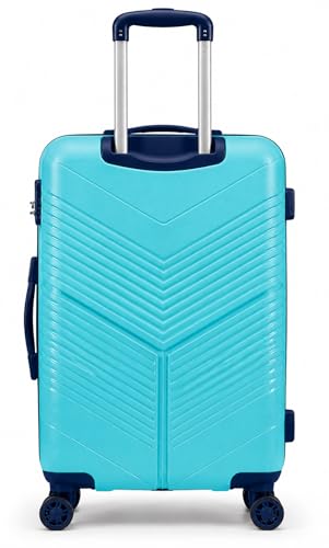 Image of Safari Carter Hard-Sided Polypropylene Luggage Trolley Bag, 3 Years Warranty (Cyan-Color Matching, Set of 3 (55 /67 /76))