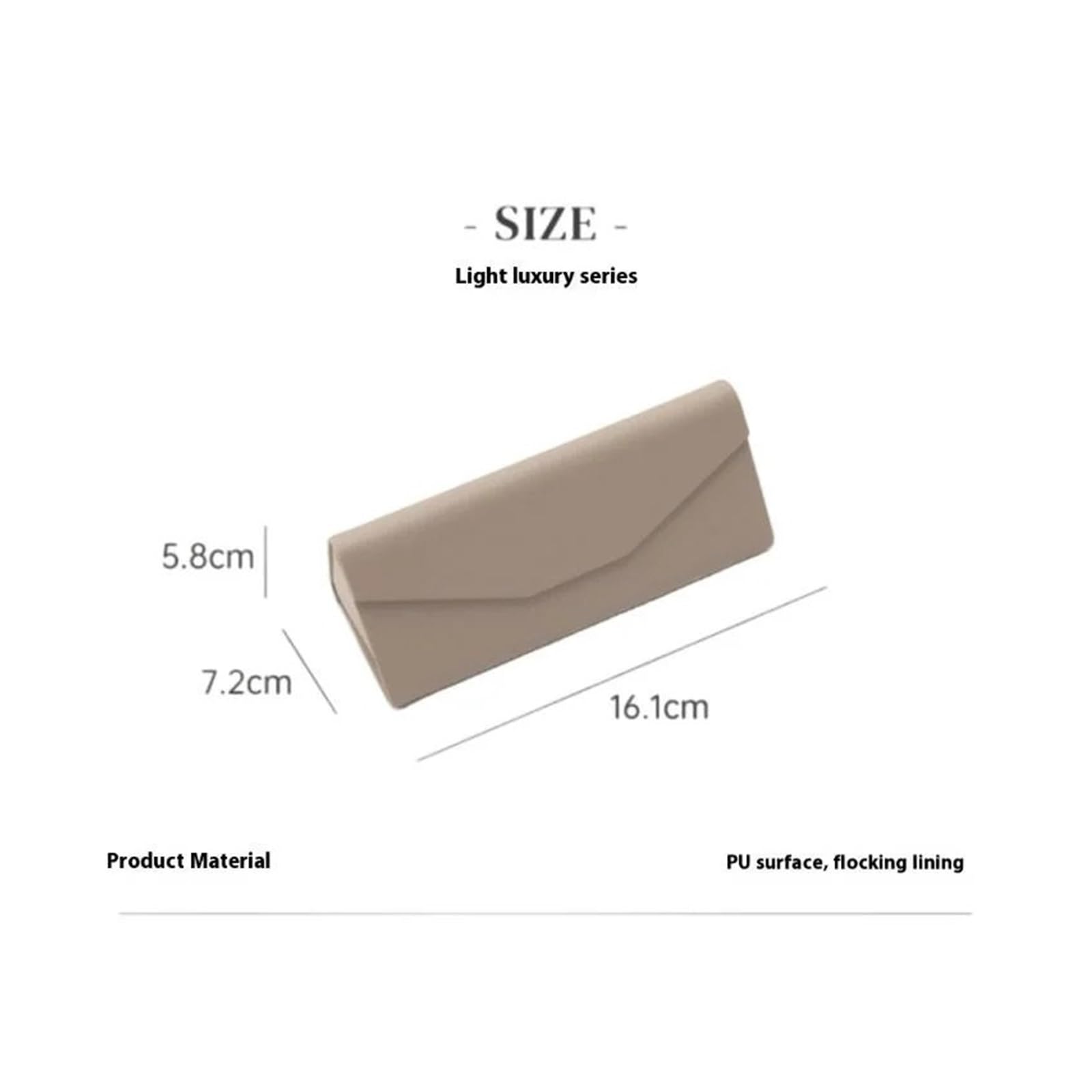 Triángulo Plegable Funda de Gafas 1 caja triangular for gafas, impermeable, portátil, negra, plegable, for de sol, accesorios for manualidades