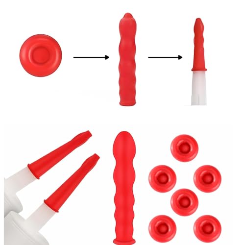 Tapones universales para sellar tubos de calafateo rojos (30 unidades) miniatura 3