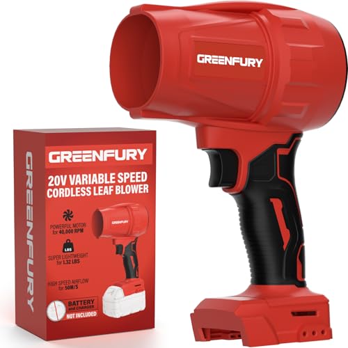 Cordless Leaf Blower Compatible with Milwaukee 18V Battery 430 CFM 125 MPH Powerful Airflow - Lightweight Handheld Blower for Patio Debris Leaves & Snow Removal (Battery Not Included)