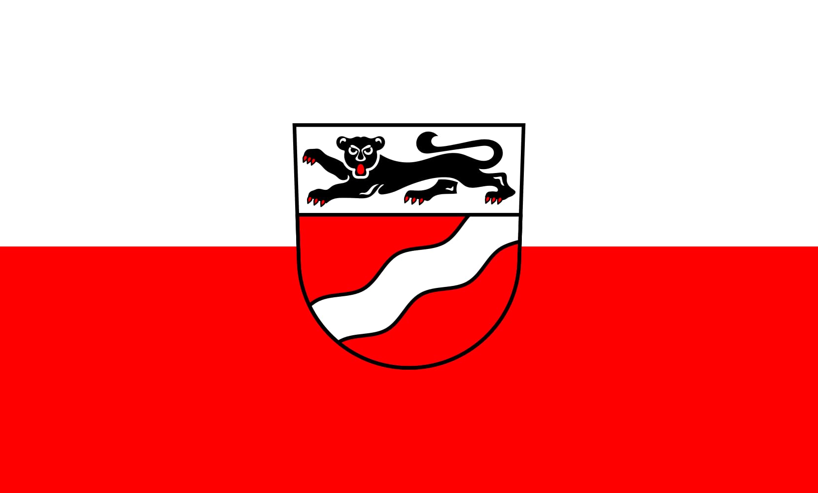 Drapeau paysage Large Weißbach de 1.35m² pour mât extérieur