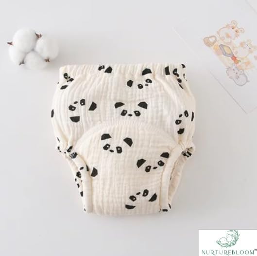 100% Muslin Cotton Potty Training Pull-Up Underwear for Toddler (1 Pack of 6, 23–35 lbs, 9+ Months), Reusable, Leak-Resistant, Breathable for Sensitive Skin - Image 6