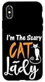 carino halloween cat lovers - divertente gatto mamma spaventoso gatto signora custodia per iphone x/xs