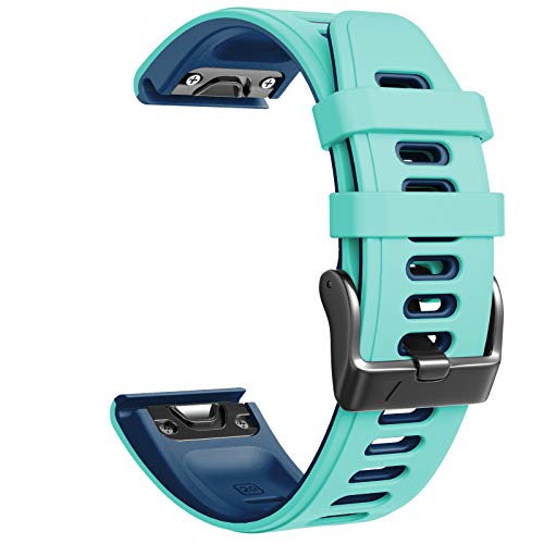 NotoCity Compatible with Fenix 6S Pro watchbans for Fenix 6S/Fenix 7S/Fenix 5S/5S Plus/D2 Delta S Smartwatch (Teal)