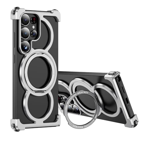 Coque Galaxy S24 Ultra argent évitez les chutes avec la bague métal