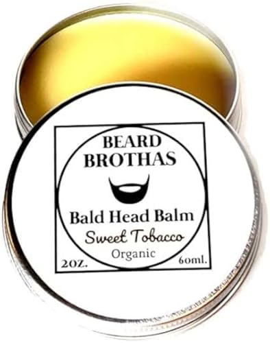 Bald Head Balm - Natural Moisturizer with Sweet Tobacco Infusion - Nourishing Formula with Shea Butter and Essential Oils - 2 oz