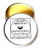 Bald Head Balm - Natural Moisturizer with Sweet Tobacco Infusion - Nourishing Formula with Shea Butt