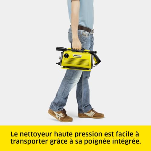 Nettoyeur Haute Pression Kärcher K 3 Horizontal Plus Pression : max. 120 bar Débit : 380 /h Surface : 25 m²h Filtre à Eau Poids : 3 6 kg Flexible et Pistolet Haute Pression Lance Rotabuse - vue 4