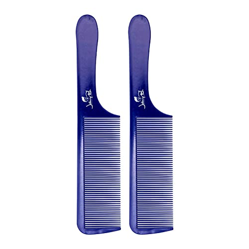 Johnny B Get Faded Anti-Static Heat Resistant Professional Hair Combs, 2-Pack Set #TOP4