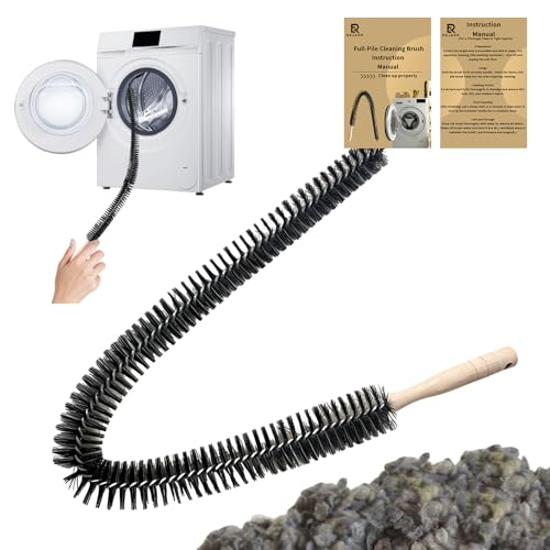 Rejarr Full-Bristle Dryer Vent Cleaner Brush, Dryer Lint Brush and Lint Removal Tool for Trap and...