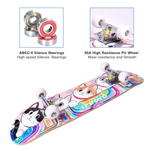 image for TOUTSEUL Skateboards for Beginners Kids Boys Girls Teens and Adults, 3