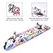 Skateboards for Beginners Kids Boys Girls Teens and Adults, 31 Inch Complete Standard Skateboards with 7-Layer Maple Double Kick Deck Unicorn and Skull Design (Cates)
