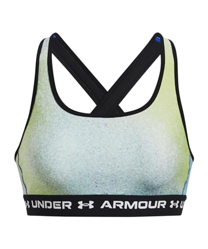 Image of Women's Armour Mid Crossback Printed Sports Bra