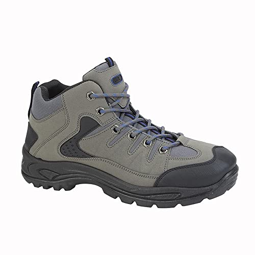 DEK ONTARIO Mens Lace Up Trail Trek Mid Ankle Boots Black - Image 4