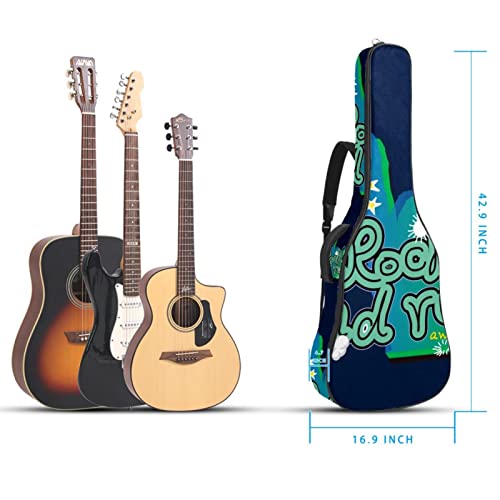 Housse de transport étanche pour guitare avec bandoulière réglable Motif lettre, Multicolore 01., 42.9×16.9×4.7 in… - Les Beatles, Paul McCartney, John Lennon, RIngo Starr, George Harrison Housse de transport étanche pour guitare avec bandoulière réglable Motif lettre, Multicolore 01., 42.9x16.9x4.7 in… – Image 6