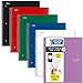 Five Star Spiral Notebooks, 6 Pack, 1 Subject, College Ruled Paper, Fights Ink Bleed, Water Resistant Cover, 8-1/2" x 11", 100 Sheets, Black, Red, Blue, Green, White, Purple (38052)