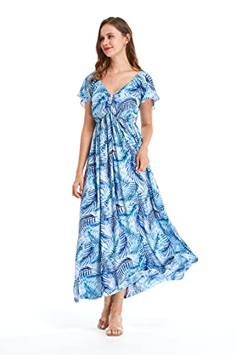 Image of Hawaii Hangover Family Matching Hawaiian Clothes, Simply Blue Leaves | Family matching Hawaiian outfits, Simply Blue Leaves, lightweight rayon, machine washable, tropical leaf print, luaus