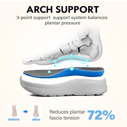 Image of Men Slip in Free up Hands Shoe Wide Toe Box Arch Support Orthopedic Walking