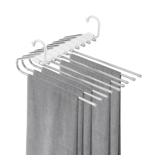 Perchas Pantalones Blancas Madera Marca lwxij