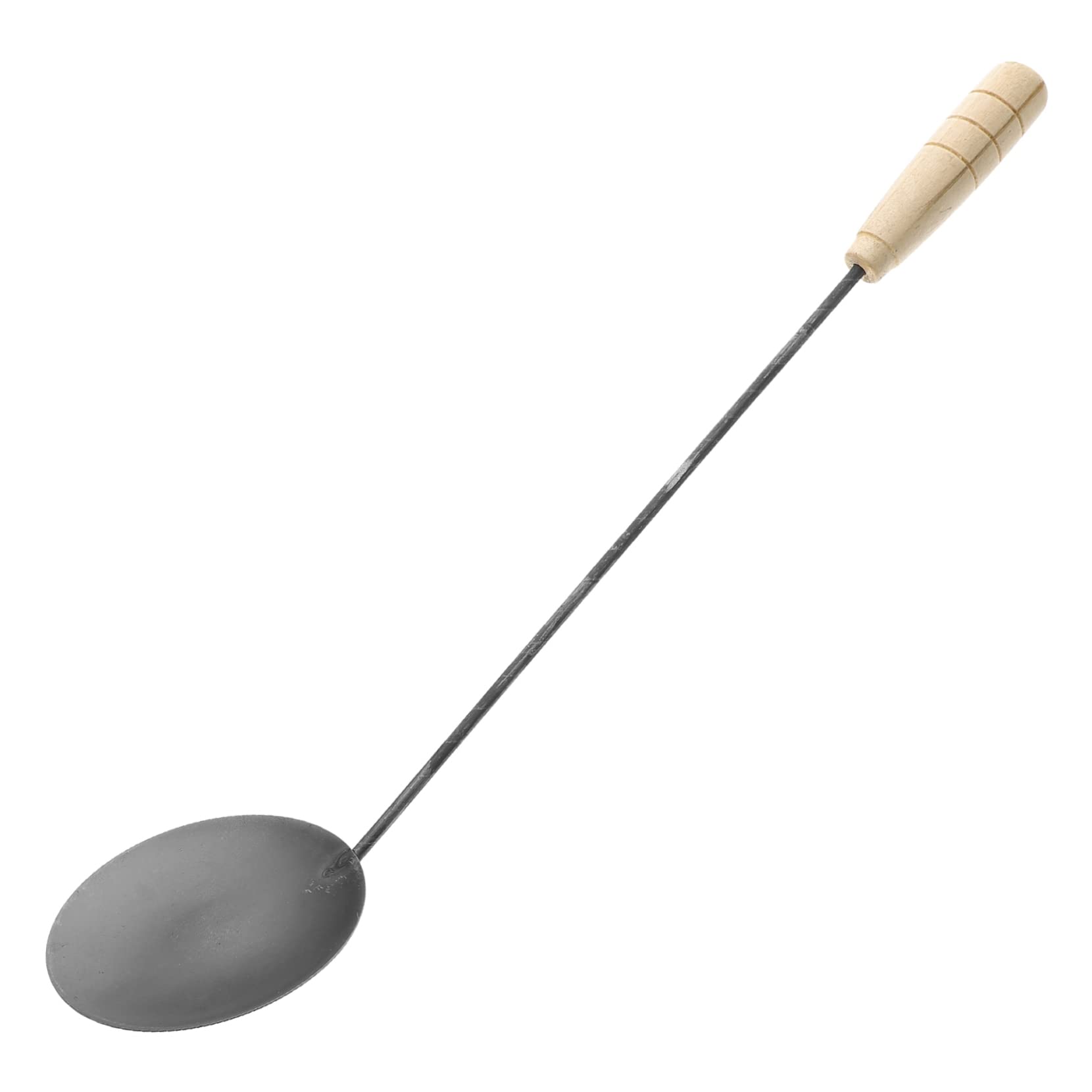 DECHOUS Metal Frying Spoon Non-stick Oil Spoon Home Handle Frying Tool Sturdy for Use for Snack Cake Making