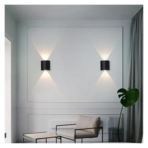 Aplique de pared LED impermeable 4W exterior e interior luz calida CA 86-265V para escalera 4