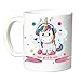 Tazza in Ceramica Unicorno Personalizzabile con nome (Unicorno Pois)