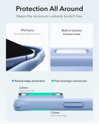 Image of ESR for iPhone 17 Pro Max Case Flex Stand, for MagSafe, Frosted Light Blue