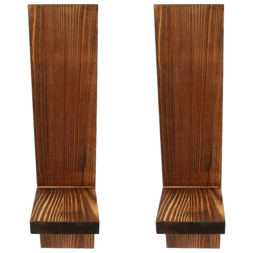 Candelabros de pared de madera con diseño elegante y simple 2