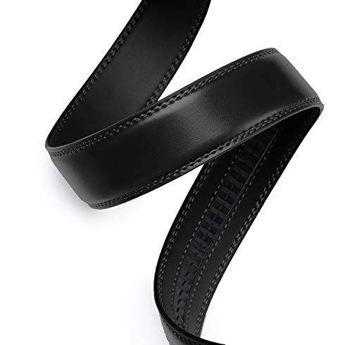 Chaoren Ratchet Belt Replacement Strap 1 3/8”, Leather Belt Strap For 40Mm Slide Click Buckle #TOP4