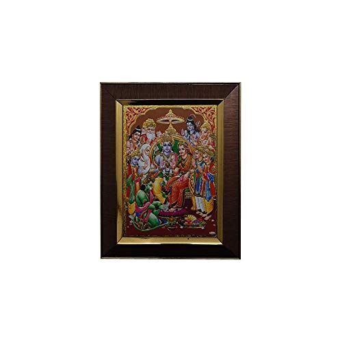 Image of Yuvraj Food Product shree Ram Darabar Lord Frame Paper Gift Box with Soan Papadi 400gm