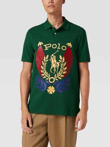 POLO RALPH LAUREN Men's Classic-Fit Graphic Mesh Polo Shirt (Polo Crest, 2XL)2