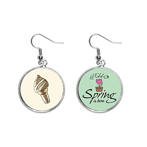 Pendientes de primavera tipo cono de helado para tus looks de terraza