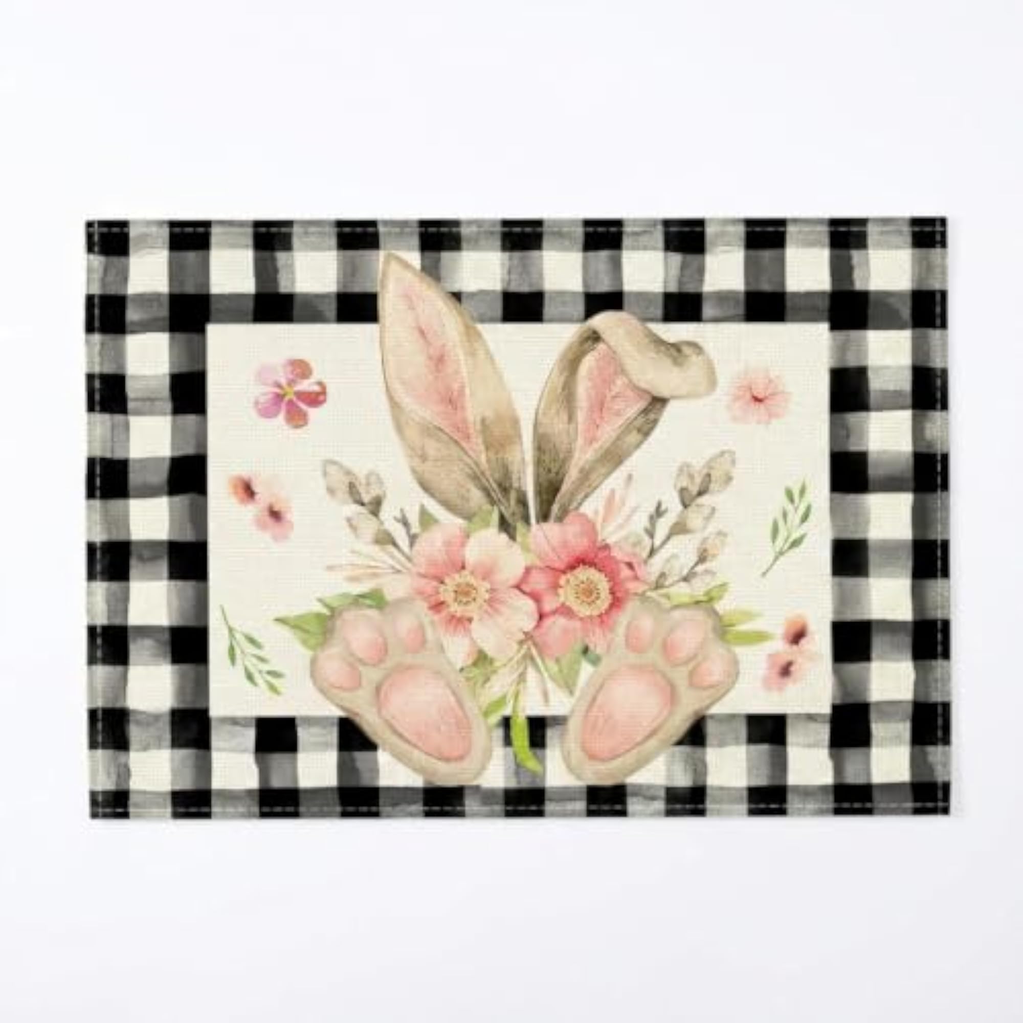 Easter Placemat Heat-Resistant Bunny Table Mat