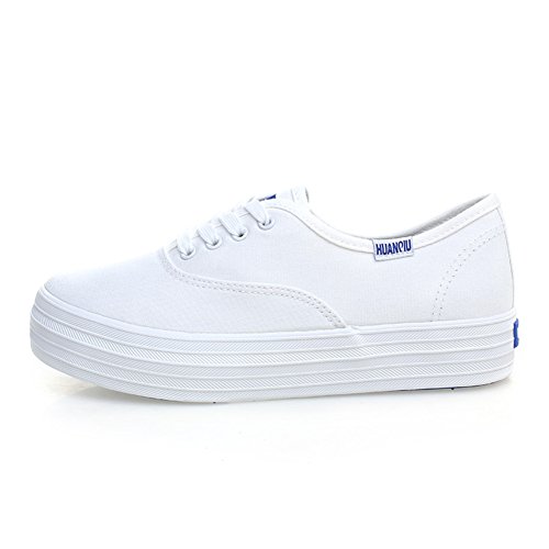 Toile étudiant de Korean Air le style basket blanche décontractée pour les cours