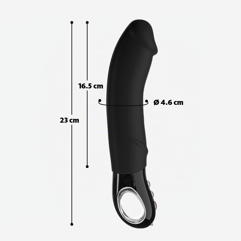 Fun Factory BIG BOSS - BLACK LINE - vibrador G5 XXL recargable para mujer punto G negro de silicona médica | Fun Factory BIG BOSS - BLACK LINE - vibrador G5 XXL recargable para mujer punto G negro de silicona médica