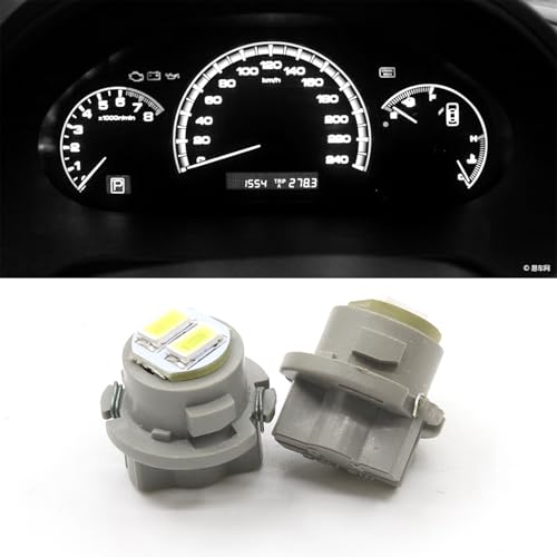 Bombillas LED T6.5 para tablero de auto 10 piezas luz blanca miniatura 6