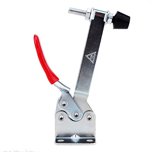 IMAGINE 4-teiliger horizontaler Kniehebelspanner, Antirutsch-Schnellspanner aus Metall (201B-Upgrade mit längerer Klemme, 90kg)